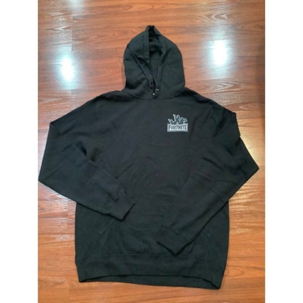 F BLACK HOODIE SIZE LARGE